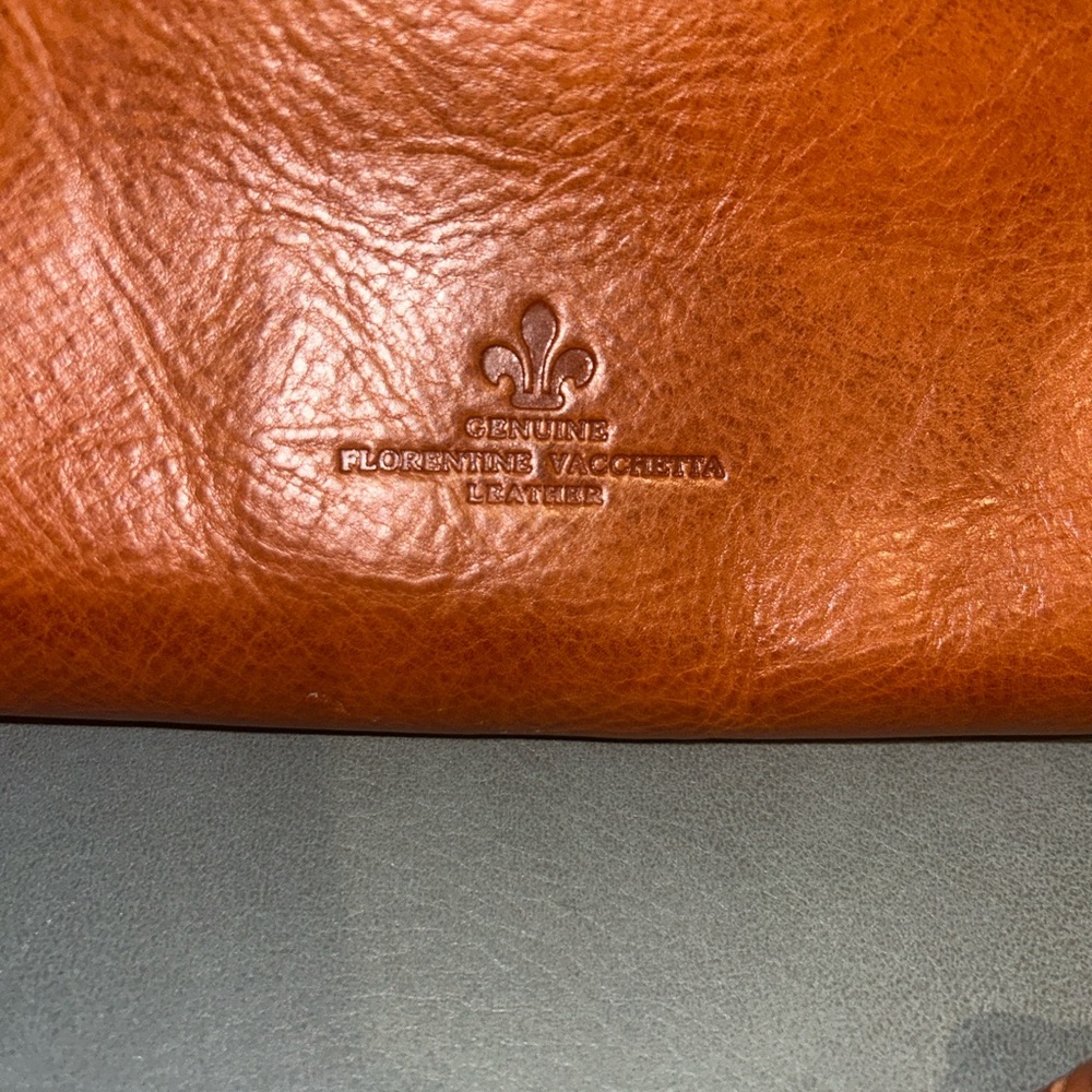 Dooney & Bourke Natural Brown EUC Florentine Leather Allison Crossbody - Picture 5 of 10